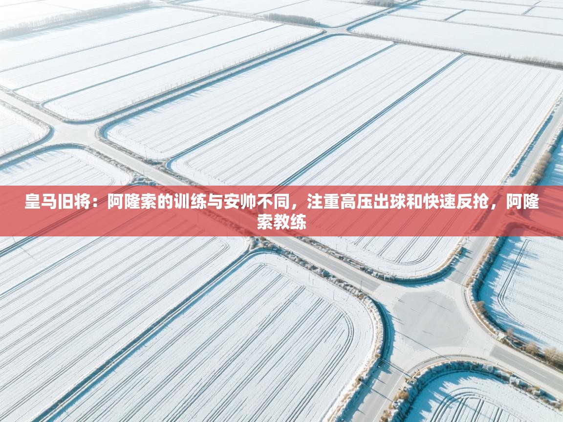 开云体育网络异常修复-皇马旧将:阿隆索的训练与安帅不同,注重高压出球和快速反抢,阿隆索教练 第4张